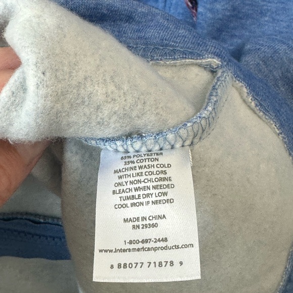 NWT Dip Blue Hooded Zip Up Sweatshirt Small - Picture 4 of 8